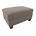 Bush® Furniture Stockton Storage Ottoman, Tan Microsuede Fabric, Standard Delivery 1 thumbnail image