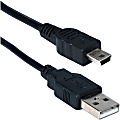 QVS - USB cable - Micro-USB Type B (M) to USB (M) - USB 2.0 - 3.3 ft - molded - black