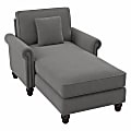 Bush® Furniture Coventry Chaise Lounge With Arms, French Gray Herringbone, Standard Delivery 1 thumbnail image