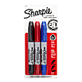 Sharpie® Twin-Tip Permanent Markers, Chisel/Super Points, Assorted, Pack Of 3
