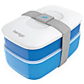 Bentgo Classic All-In-One Lunch Box Container, 3-13/16"H x 4-3/4"W x 7-1/8"D, Blue
