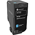 Lexmark Original Toner Cartridge - Laser - High Yield - 12000 Pages - Cyan 1 thumbnail image