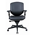 WorkPro® Quantum Mid-Back Leather Task Chair, Black
