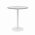 KFI Studios Eveleen Round Outdoor Bistro Patio Table, 41”H x 36”W x 36”D, Fashion Gray/White 1 thumbnail image