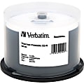 Verbatim CD-R 700MB 52X DataLifePlus White Thermal Printable - 50pk Spindle - Printable - Thermal Printable