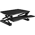 Lorell® V2 Gas-Lift Sit-To-Stand Desk Riser, 19-1/2"H x 35-1/2"W x 23-1/4"D, Black 1 thumbnail image