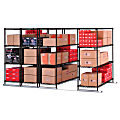 OFM X5 Lite Space-Saving Sliding Wire Storage, 72"H x 48"W x 24"D, Black, 4 Units 1 thumbnail image
