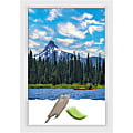 Amanti Art Rectangular Wood Picture Frame, 28” x 40”, Matted For 24” x 36”, Blanco White 1 thumbnail image
