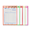 C-Line® Neon Color Stitched Shop Ticket Holders, 9" x 12", Assorted Colors, Box Of 25 1 thumbnail image