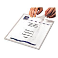 C-Line® Cleer-Adheer Laminated Film Covers, 8 1/2" x 11", Clear, Box Of 25