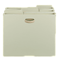 Smead® FasTab® Hanging Pocket File Folders, 3 1/2" Expansion, Letter Size, Moss, Pack Of 3