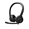 Logitech H390 On-Ear USB Headset with Noise-Cancelling Mic, Black