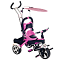 Lil' Rider 2-in-1 Stroller Tricycle Trainer, 41"H x 33 1/2"W x 15 1/2"D, Pink