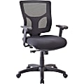 Lorell® Conjure Mid-Back Fabric Task Chair, Black