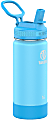 Takeya Actives Kids' Insulated Water Bottle With Straw Lid, 16 Oz, Atlantic/Sail Blue 1 thumbnail image