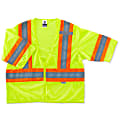 Ergodyne GloWear Safety Vest, 2-Tone, Type-R Class 3, Large/X-Large, Lime, 8330Z