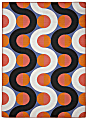 Linon Washable Outdoor Area Rug, Tasker, 7' x 9', Orange/Pink 1 thumbnail image