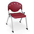 OFM Rico Student Stack Chair, 25"H x 18"W x 19"D, Burgundy 1 thumbnail image