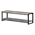 South Shore Gimetri TV Stand, 17-3/4"H x 59"W x 15-3/4"D, Soft Gray