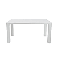 Eurostyle Abby Dining Table, 30”H x 63”W x 35-1/2”D, White