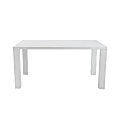 Eurostyle Abby Dining Table, 30”H x 63”W x 35-1/2”D, White 1 thumbnail image
