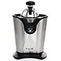MegaChef Stainless Steel Electric Citrus Juicer, 11-5/8”H x 7-1/2”W x 12”D, Black