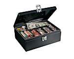 MMF Industries™ Cash Box and Security Cable, 7 Compartments, Black 1 thumbnail image
