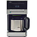 Braun BrewSense 10-Cup Drip Programmable Coffee Maker With Thermal Carafe, Black/Stainless Steel 1 thumbnail image
