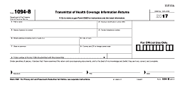 ComplyRight 1094-B Inkjet/Laser Transmittal Tax Forms, 8 1/2" x 11", Pack Of 500