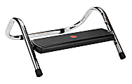 Mind Reader Height-Adjustable Footrest, 6" x 14", Black 1 thumbnail image