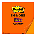 Post-it Notes Super Sticky Big Notes, 15" x 15", Neon Orange