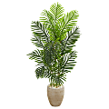 Nearly Natural Paradise Palm 60”H Artificial Tree With Planter, 60”H x 28”W x 28”D, Green