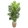 Nearly Natural Paradise Palm 60”H Artificial Tree With Planter, 60”H x 28”W x 28”D, Green 1 thumbnail image