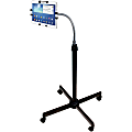 CTA Digital Universal Height Adjustable Gooseneck Floor Stand For Tablets 9.7"-10.1" Screen Support Floor Acrylonitrile Butadiene Styrene (ABS), Steel