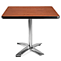 OFM Multipurpose Folding Table, Square, 36"W x 36"D, Cherry