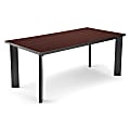 OFM Multi-Use Library Table, 72"W x 36"D, Mahogany