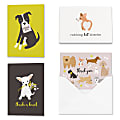 All Occasion Thank You "Playful Puppies" Greeting Card Assortment With Blank Envelopes, 4-7/8" x 3-1/2", Pack of 24