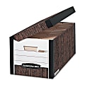 Bankers Box® Systematic™ Storage Boxes, Letter Size, 10 3/8" x 13" x 25 1/2", Woodgrain, Case Of 12 1 thumbnail image