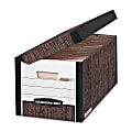Bankers Box® Systematic™ Storage Boxes, Letter Size, 10 3/8" x 13" x 25 1/2", Woodgrain, Case Of 12