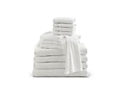 Medline Classic Cotton Terry Bath Towels, 22" x 44", 6 Lb, White, Pack Of 12 1 thumbnail image