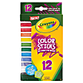Crayola® Color Sticks, Pack Of 12, Assorted Colors