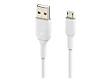 Belkin USB-A to Micro-USB Cable (1m/3.3ft, Black) - 3.30 ft Micro-USB/USB-A Data Transfer Cable - First End: 1x USB Type A - CAB005BT1MWH 1 thumbnail image