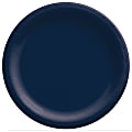Amscan Round Paper Plates, Navy Blue, 10”, 50 Plates Per Pack, Case Of 2 Packs