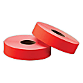 Office Depot® Brand General Purpose Adhesive Pricemarking Labels, Flourescent Red, 1750 Labels/Roll, Pack Of 2