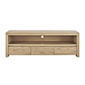 Eurostyle Bryant Media Stand, 19-1/2"H x 59"W x 15-1/2"D, Oak 1 thumbnail image