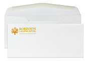 Gummed Seal, Stationery Envelopes, 4-1/8" x 9-1/2",  1 PMS Color Flat Print, Custom #10, 24 lb. CLASSIC CREST® Solar White, Box Of 250