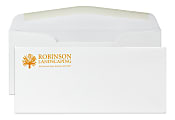 Gummed Seal, Stationery Envelopes, 4-1/8" x 9-1/2",  1 PMS Color Flat Print, Custom #10, 24 lb. CLASSIC CREST® Solar White, Box Of 250 1 thumbnail image