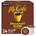 McCafe® Single-Serve Coffee K-Cup® Pods, Breakfast Blend, Carton Of 24