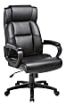Lorell® SOHO Ergonomic Bonded Leather High-Back Executive Chair, Black 1 thumbnail image