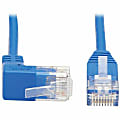 Tripp Lite Cat6 Ethernet Cable Up Angled UTP Slim Molded M/M RJ45 Blue 20ft - First End: 1x RJ-45 Male Network - N204S20BLUP 1 thumbnail image